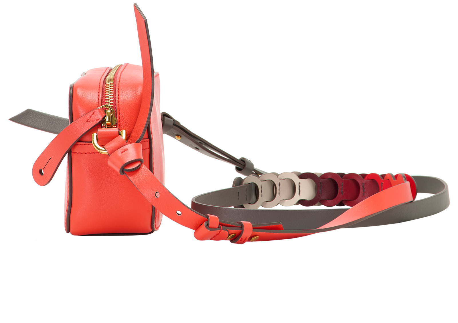 Wink Crossbody, &pound;110, Handbags, Pink, Leather, Bottom view